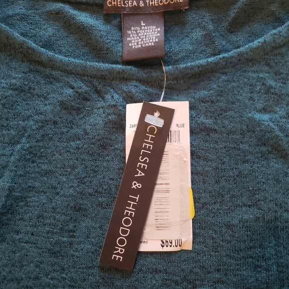 Chelsea & Theodore Women's 3/4 Sleeve Knot Top Shirt (NEW) - Picture 6 of 11